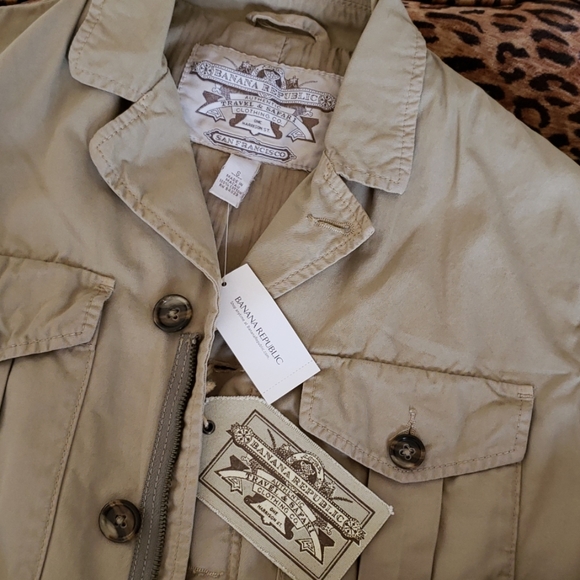 NWT Banana Republic cargo coat khaki - Picture 2 of 5